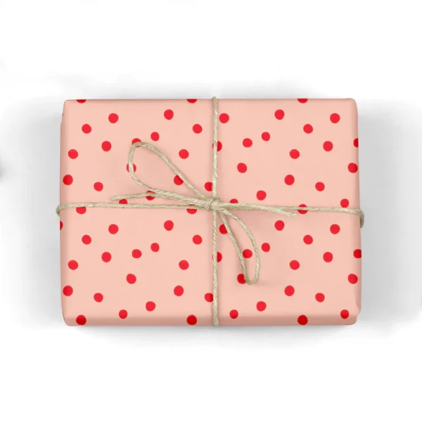 Blush Polka Dots Gift Wrap