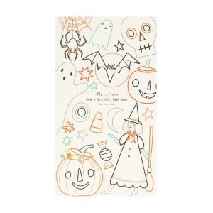 Halloween Colour In Activity Tablecloth