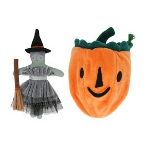 Pumpkin Witch Mini Doll