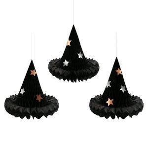 Honeycomb Witch Hat Decorations