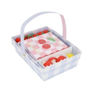 FRUIT BASKET KIDS VALENTINE´S CARDS & ERASERS SET