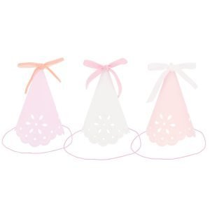 BRODERIE ANGLAISE LACE PARTY HATS