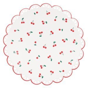 CHERRY PATTERN DINNER PLATES