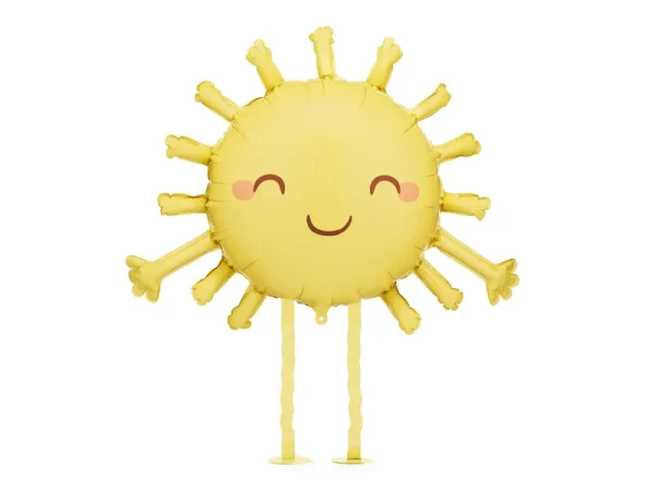 Foil Balloon Sun, yellow