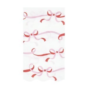 RIBBON BOW GUEST TOWELS