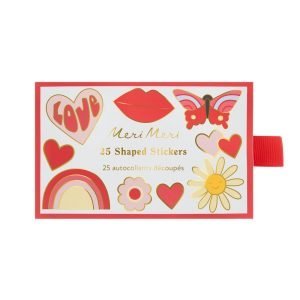 GROOVY LOVE SHAPED STICKERS