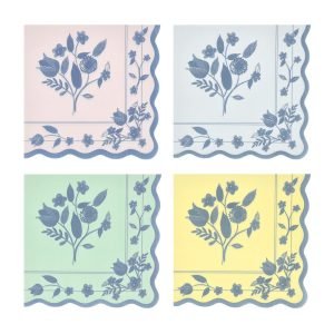 VINTAGE BOTANICAL LARGE NAPKINS