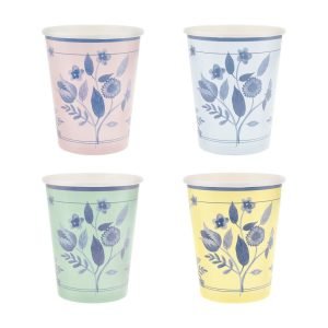 VINTAGE BOTANICAL CUPS
