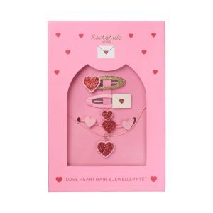 Love Hearts Hair and Jewellery Set
