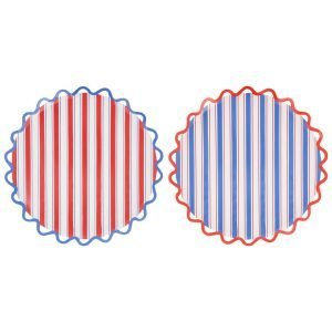 NAUTICAL STRIPED DINNER PLATES