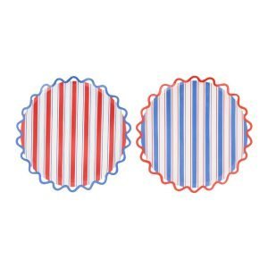 NAUTICAL STRIPED SIDE PLATES