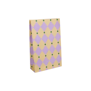 Block bottom bags Circus · lily + honey butter + lawn green