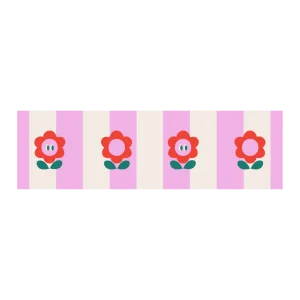 Anne Pascal · flower + stripes Stickers