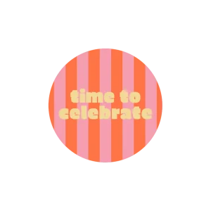 Stripe · time to celebrate Sticker