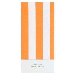 ORANGE STRIPED TABLECLOTH