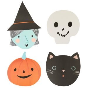 HALLOWEEN HEADS PAPER PLACEMATS