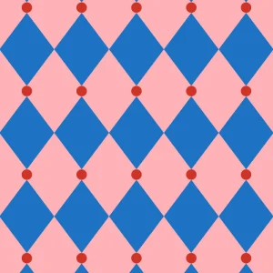 Circus · flamingo + sapphire + poppy red gift wrapping