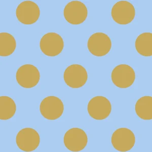 Lottie dottie · light blue + curry gift wrapping